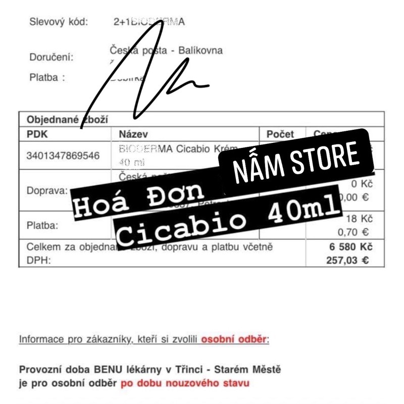 [Đủ bill - Bản Pháp] Kem dưỡng Cicabio tím 40ml | BigBuy360 - bigbuy360.vn