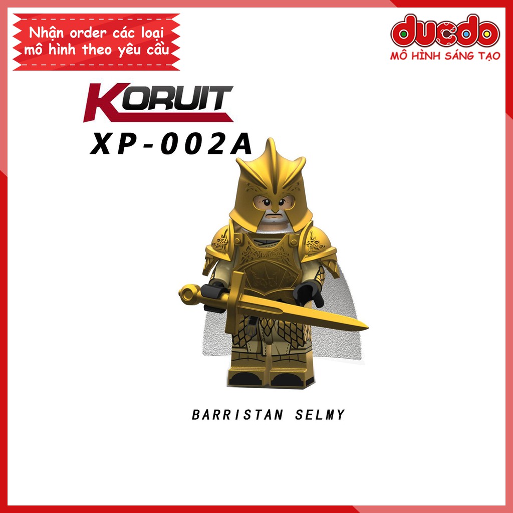 Minifigures lính trung cổ Trò chơi vương quyền - Đồ chơi Lắp ghép Xếp hình Mini Game of Thrones Koruit Mô hình KT1001