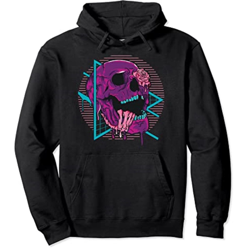 Áo Hoodie Nhập Khẩu In Hình Đầu Lâu Phong Cách Cổ Điển Dành Cho Nam Và Nữ 1