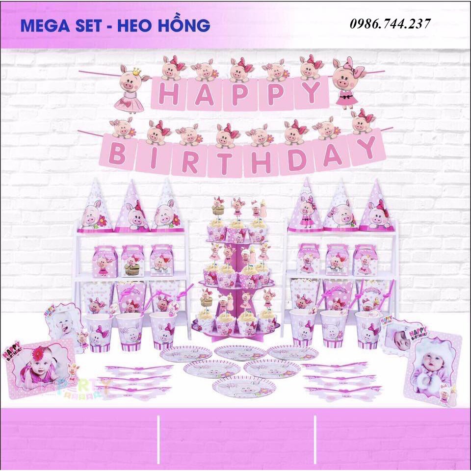 Mega Set Trang Trí Bàn Tiệc Sinh Nhật Nhiều Mẫu