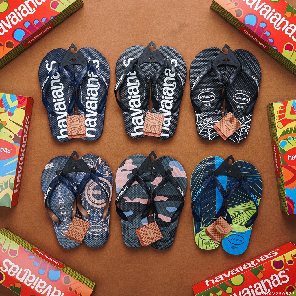Dép tông Havaianas 5 colors new 2022 CHÍNH HÃNG - Full Box - Chất liệu: Cao su cao cấp ,chống trơn trượt, tăng độ bám