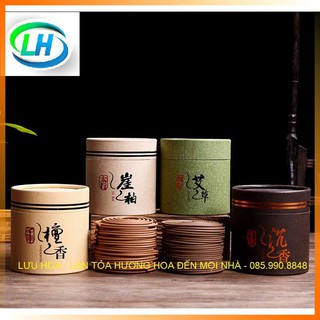 Nhang trầm hương , nhang cao cấp 50 đĩa thời gian cháy 4 giờ đựng trong hộp giấy kín - Hương thơm ngát