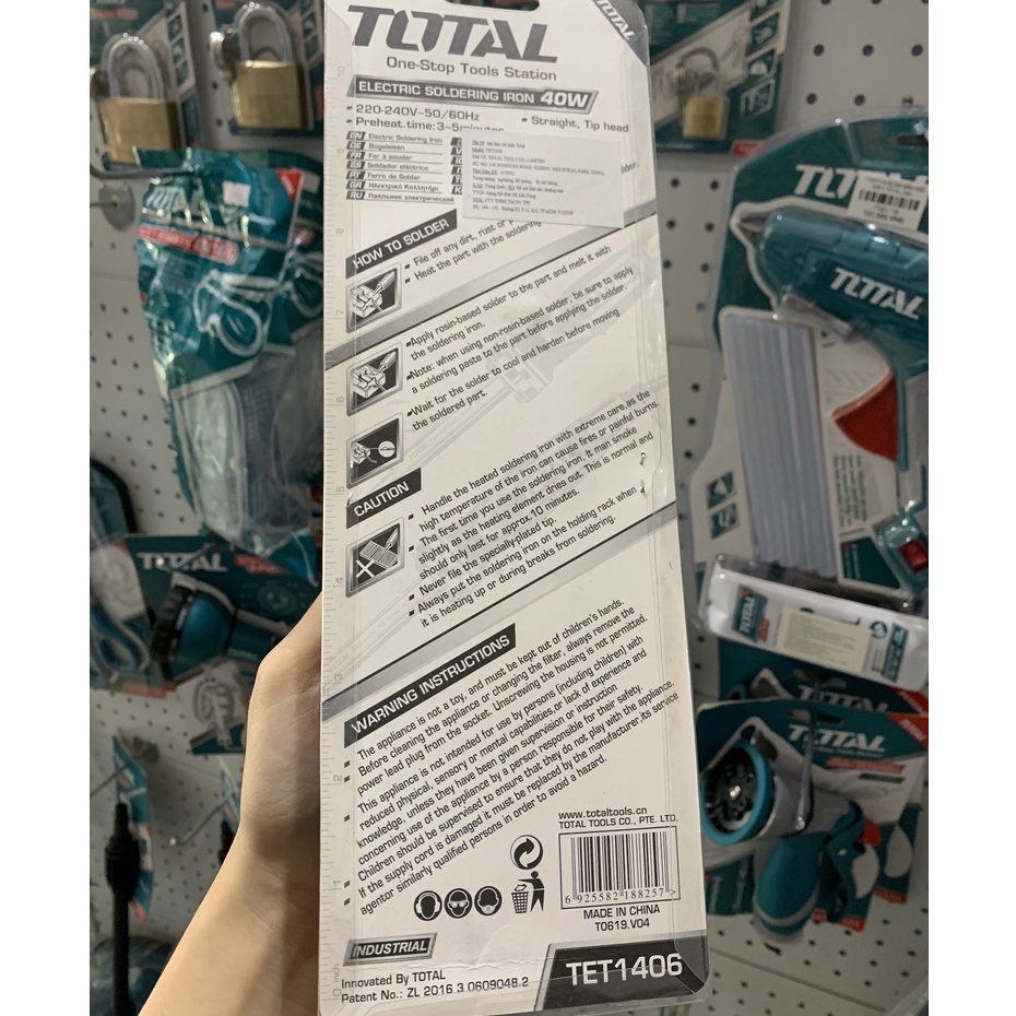 MỎ HÀNG CHÌ 40W TOTAL TET1406
