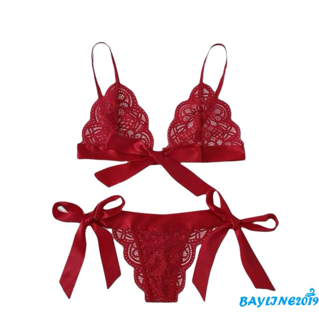 Set Đồ Lót Ren Hai Mảnh Quyến Rũ Cho Nữ