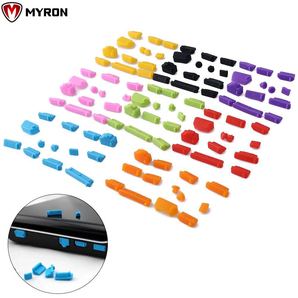 Set 16 Nút Silicon Bịt Cổng Laptop Nhiều Màu Sắc Chống Bụi HDMI RJ45 Cổng USB Type-C