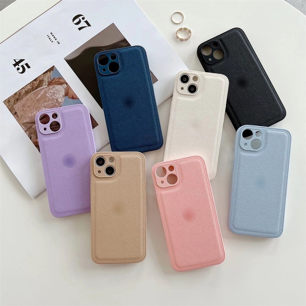 Ốp Điện Thoại Da In Logo Linh Hoạt Chống Sốc Cho iPhone 13 12 11 Pro Max Promax XS Max XR X 7 Plus 8 8Plus
