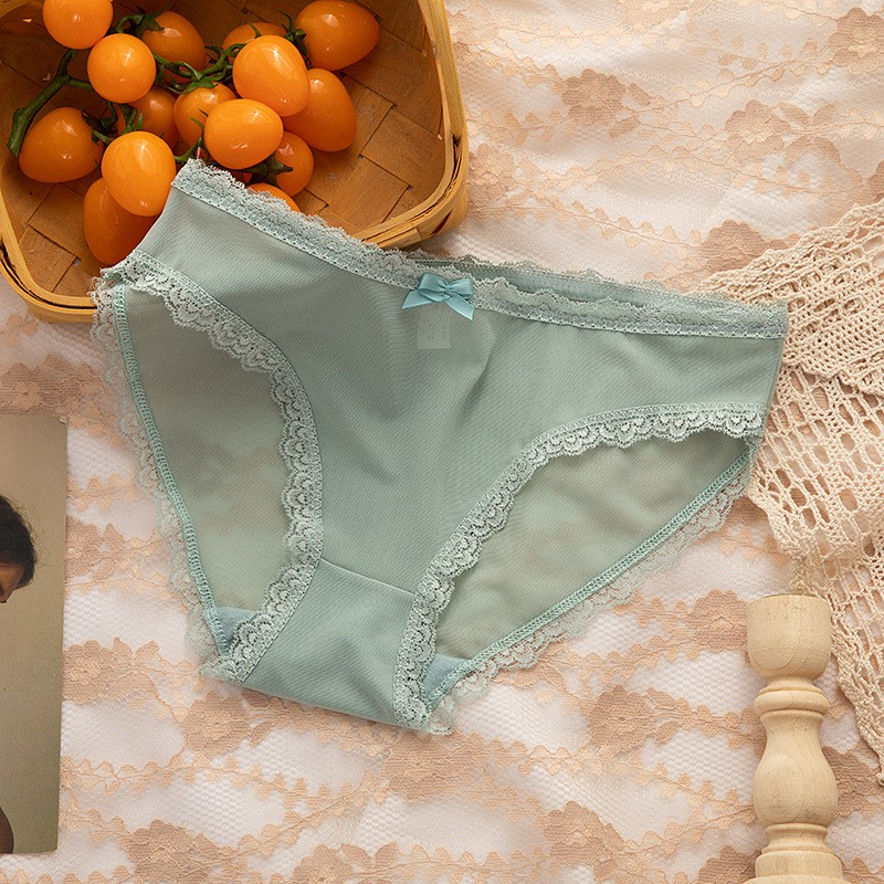 P03-Quần lót ren gợi cảm sexy siêu mỏng thêu viền hoa điệu đà | BigBuy360 - bigbuy360.vn