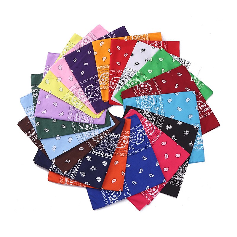 Khăn Turban Bandana Vuông Họa Tiết Độc Đáo Đa Năng MỚI 55x55 cm