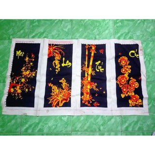 tứ quý thêu thành phẩm