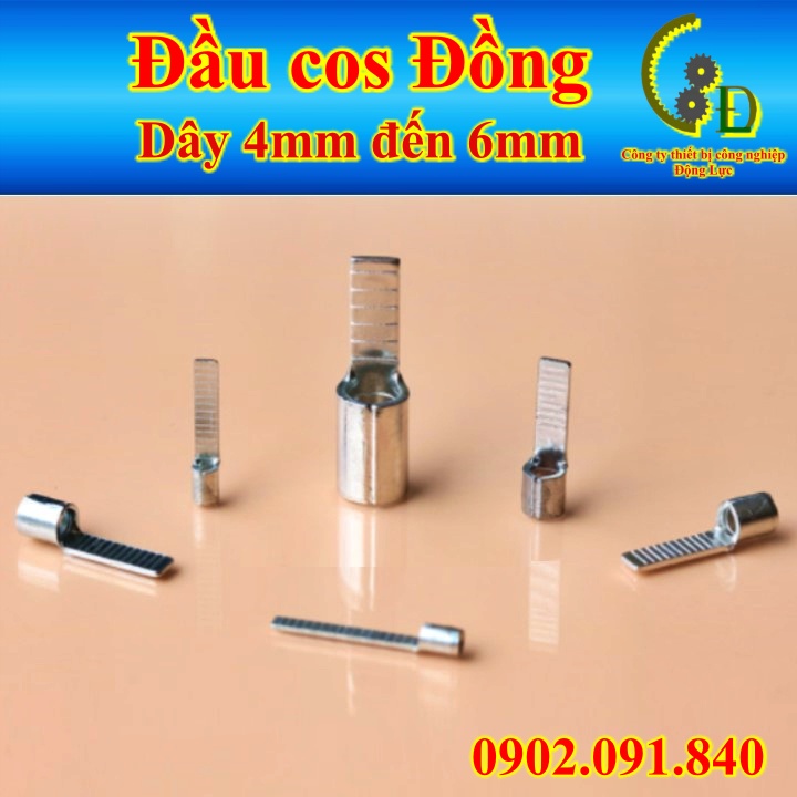 Đầu cos pin dẹp trần DBN 1.25, DBN 2 100cái✴️cốt bấm nối dây điện 0.5mm - 1.5mm, cosse kim dẹt bằng đồng đấu CB aptomat