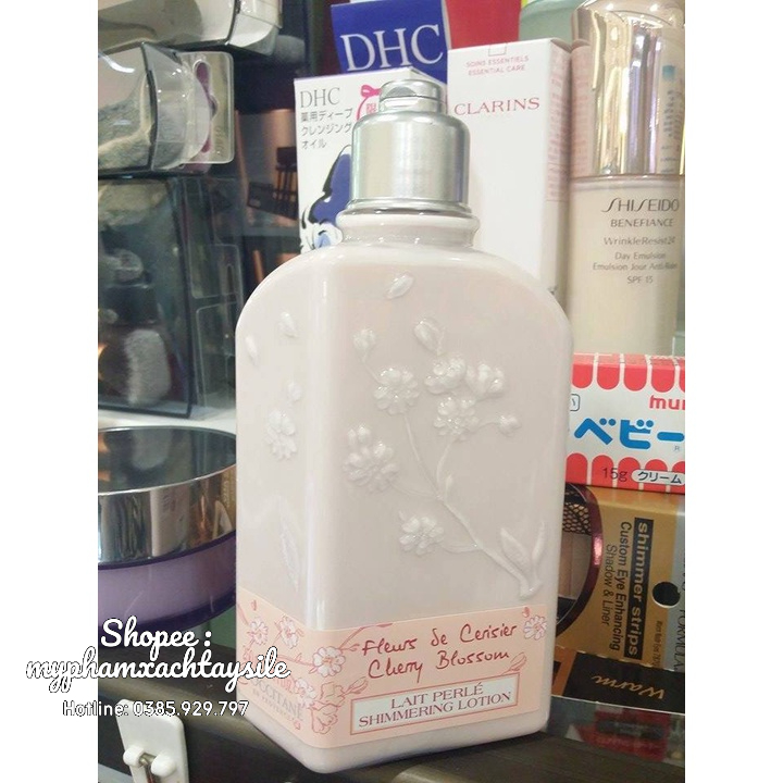 SẴN - Sữa Dưỡng Thể Hoa Anh Đào Cherry Blossom Body Lotion - L’occitane 250ML - DƯỠNG ẨM, TRẮNG DA