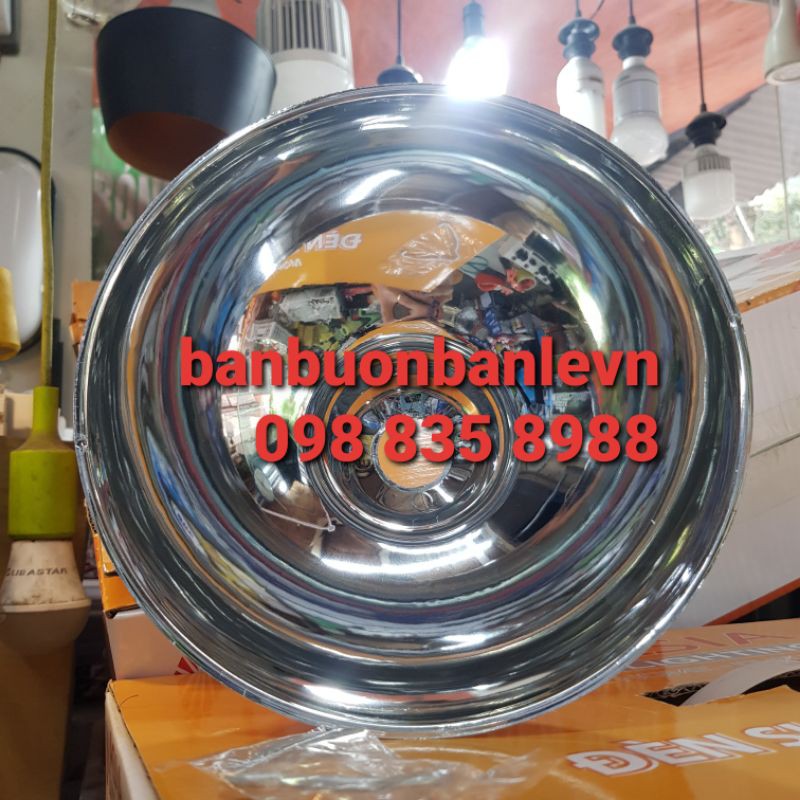 Chao đèn nhựa mạ bạc phản quang Nival 20cm