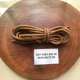 Dây giày màu nâu tròn 1m