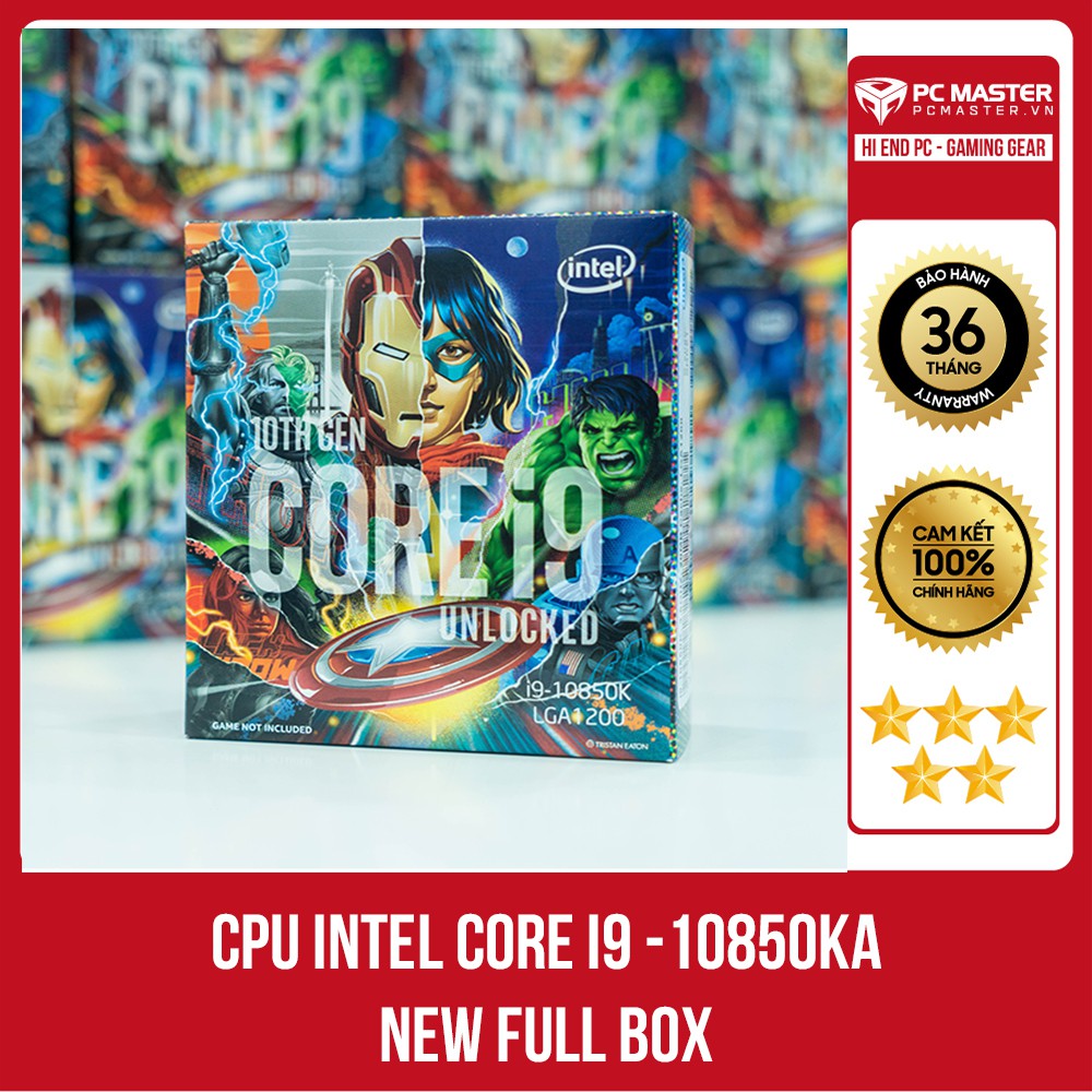 CPU Intel Core I9 - 10850K New Fullbox - BOX Nhập - Bảo hành 36th tại hãng
