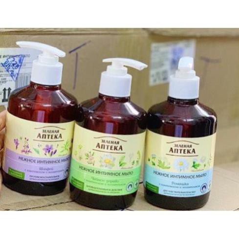 Dung dịch vệ sinh Apteka Nga [ CHÍNH HÃNG ] (3 mùi) 370ml - Dạng Gel - Chăm sóc &quot;cô bé&quot; sạch thơm mỗi ngày