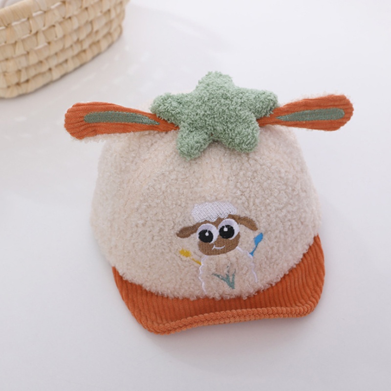 Mũ Lưỡi Trai Bằng Cotton Họa Tiết Thêu Thời Trang Dễ Thương Cho Bé Gái