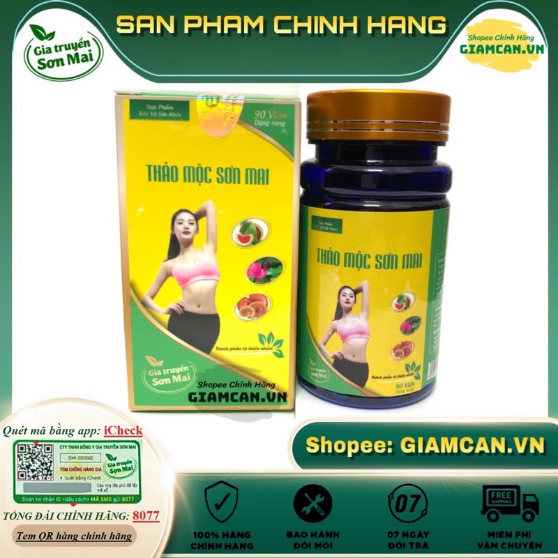 Giảm cân Thảo mộc Sơn Mai VIP 90 viên