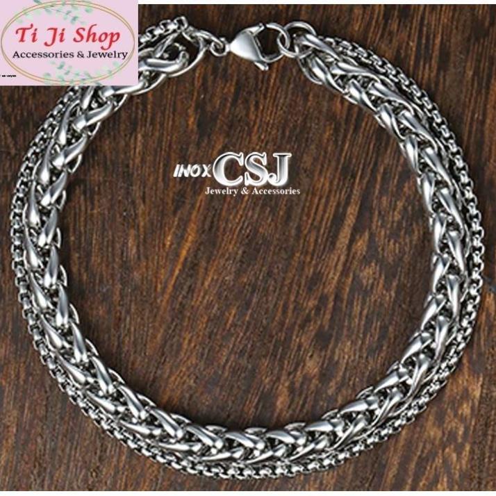 Lắc Tay Kiểu Bông Dừa Xoắn 2 Tầng