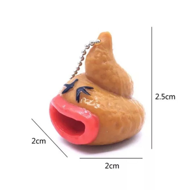 Móc khóa hình cục phân