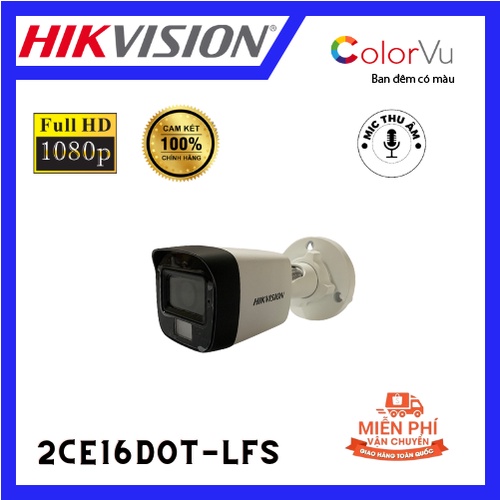 CAMERA GIÁM SÁT HIKVISION 2CE16DOT-LFS CHÍNH HÃNG / VỎ KIM LOẠI CHỐNG NƯỚC ( analong )