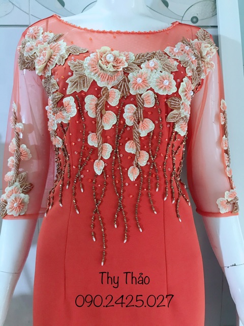 Đầm trung niên nữ dự tiệc sang trọng