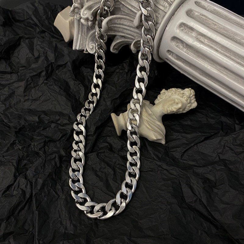 Vòng cổ dày 8mm phong cách hip hop cá tính cho nam và nữ