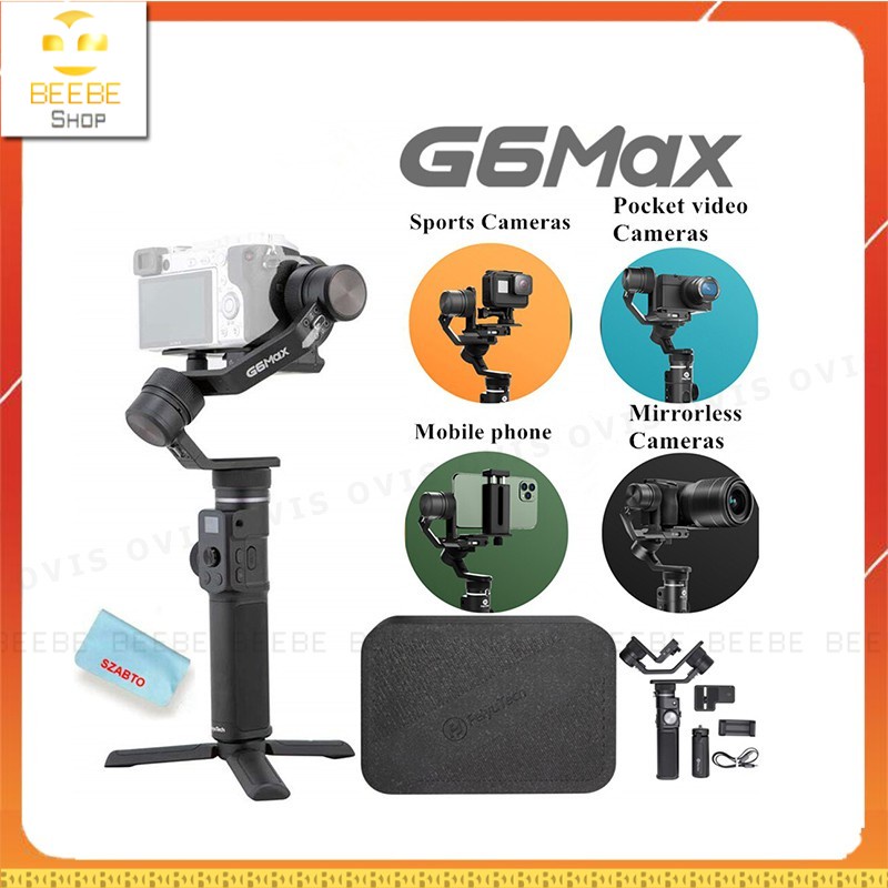 Feiyu Tech G6Max - Tay Cầm Chống RungCho Máy Ảnh Cỡ Nhỏ, Gopro, Smartphone Gimbal Camera | WebRaoVat - webraovat.net.vn