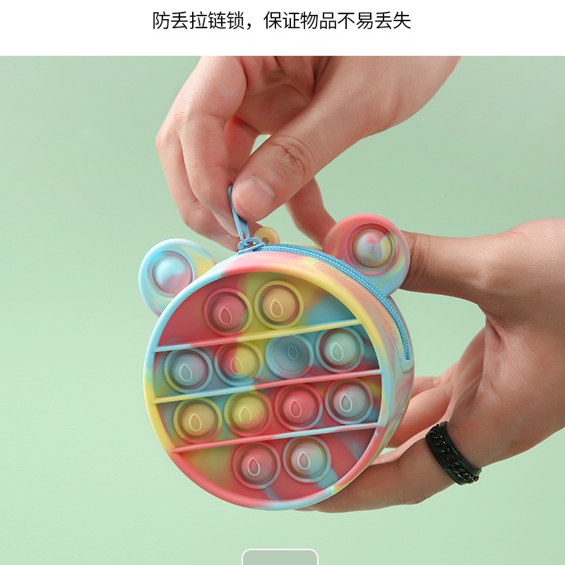 Túi Đựng Tiền Xu Đồ Chơi Bằng Silicone Hình Chuột Mickey Cho Bé Gái GYLXB174