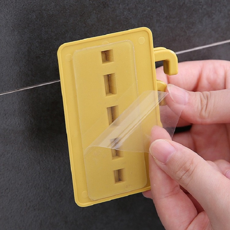 Móc Treo Đồ Dán Tường 4 Nhánh Điều Chỉnh 180 Độ Tiện Lợi