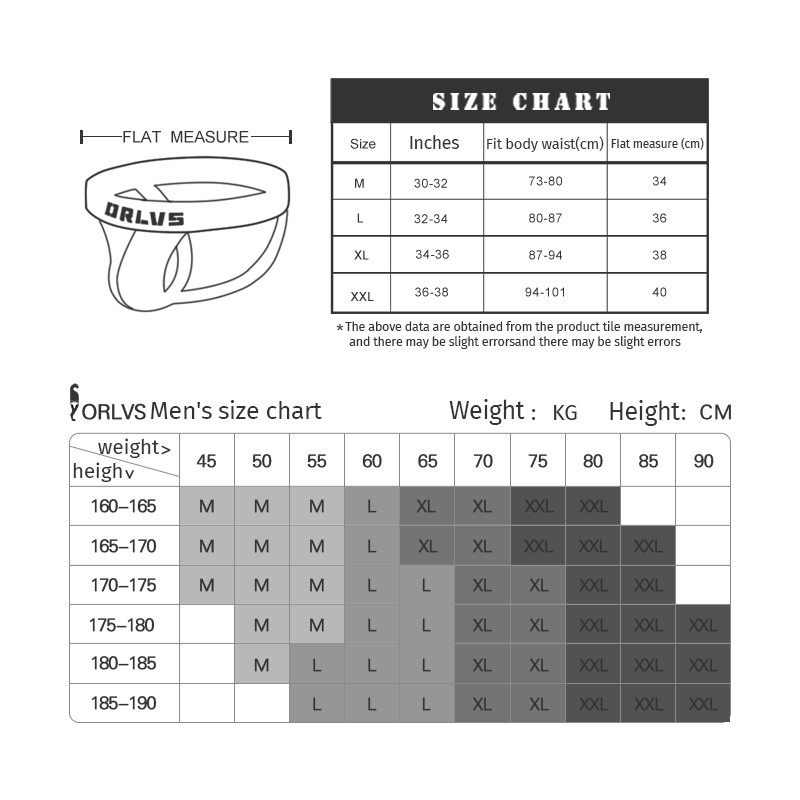 ORLVS Quần lót nam ORLVS OR502 chất liệu cotton eo thấp gợi cảm dành cho nam