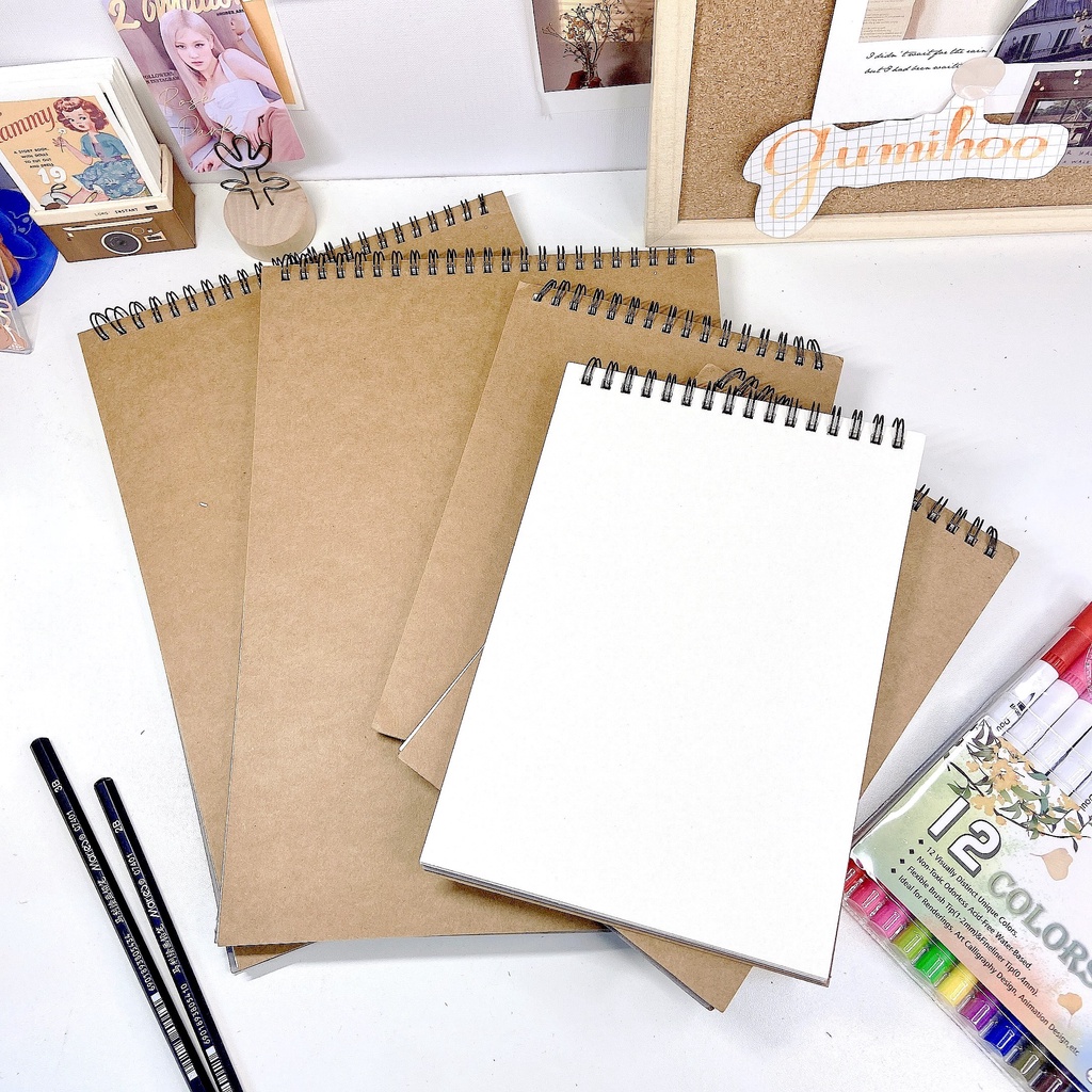 Sketchbook - Sổ tay vẽ chì phác thảo Gumihoo - 120gsm giấy kem trơn