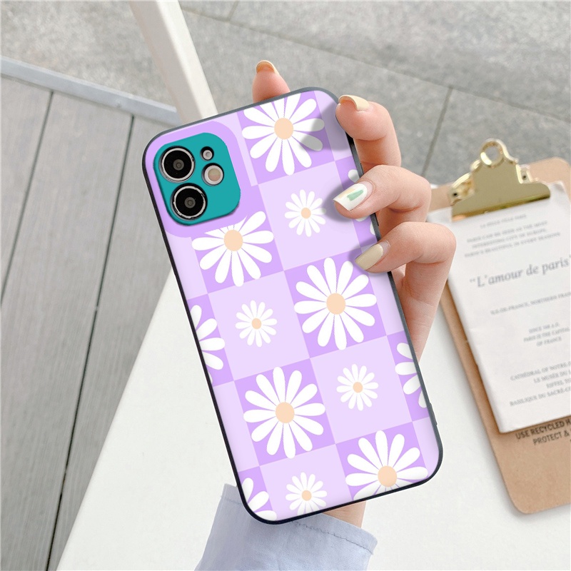 [ IPHONE ] Ốp Lưng Màu Bảo Vệ CAMERA Hoa Dâu Tím ốp iphone 12 pro /x/ 8plus/11 pro/11/12 pro max/13/promax tr190