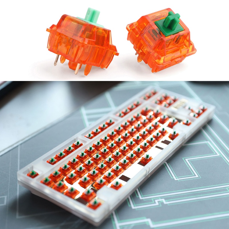 Bàn Phím Cơ Nerf Equelz Tangerine V2 Phím Chống Bụi 5P 62g 67g