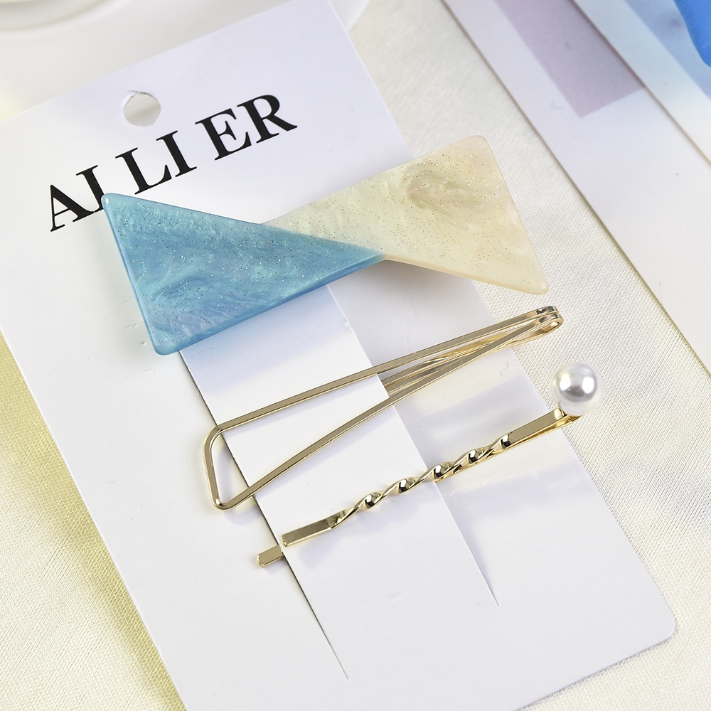 Set 3 kẹp tóc phong cách Hàn Quốc thanh lịch dành cho nữ