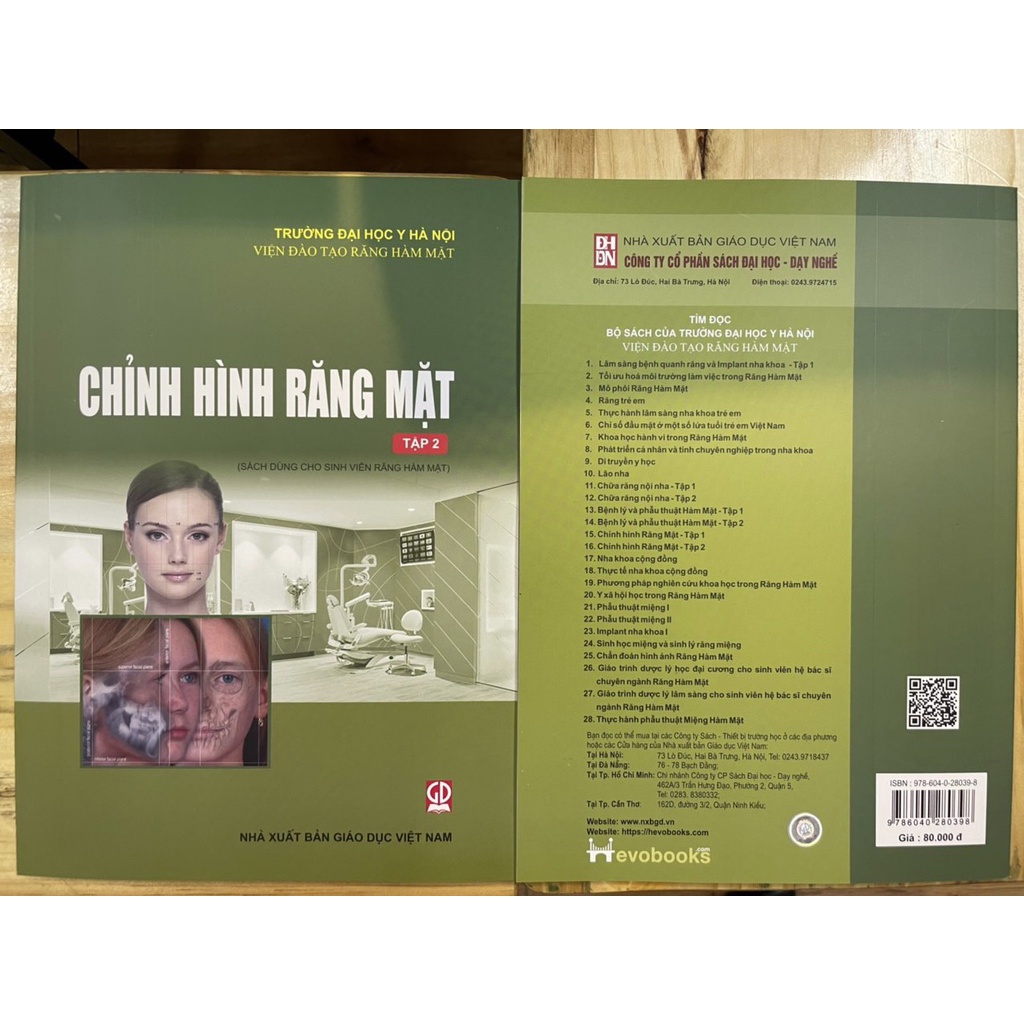 Sách -  Chỉnh Hình Răng Hàm Mặt - Tập 1 tập 2 (Dùng cho sinh viên Răng Hàm Mặt)