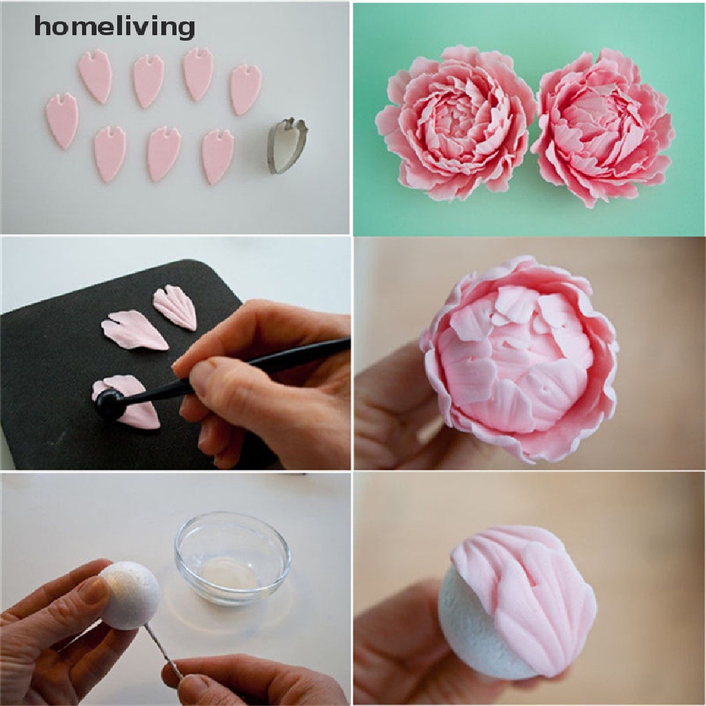 Bộ 4 Khuôn Cắt Bánh Hình Hoa Mẫu Đơn Độc Đáo Tiện Dụng