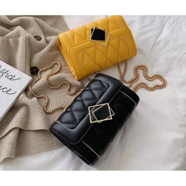 👛ẢNH SHOP CHỤP👛 Túi đeo chéo trần trám khóa kính nghiêng thời trang BH 403 | BigBuy360 - bigbuy360.vn