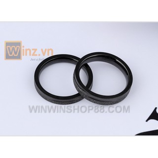 Nhẫn cặp mạ cát NC116 (màu đen) - winz.vn