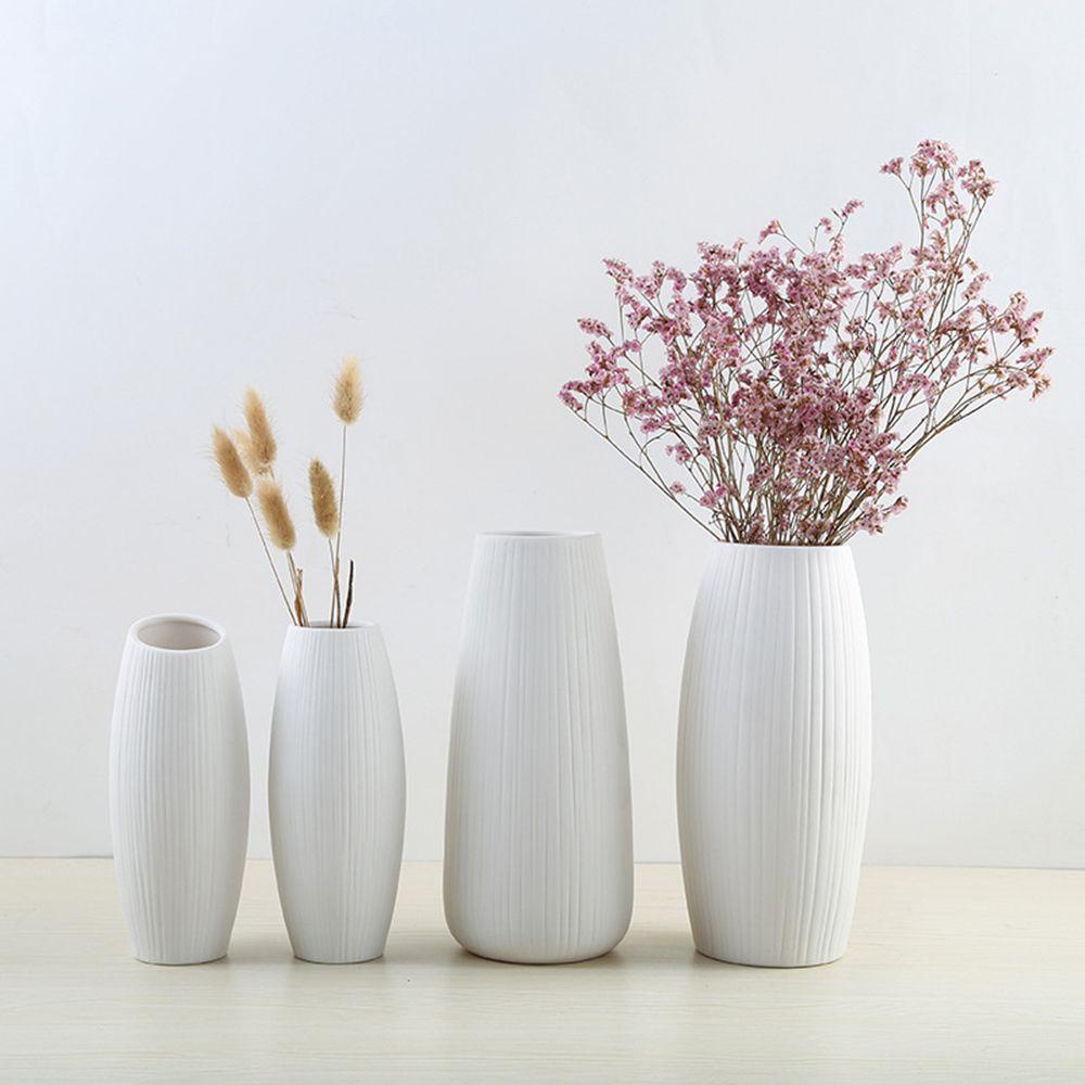 Bình Hoa Bằng Gốm Sứ Phong Cách Bắc Âu Trang Trí Bàn Làm Việc