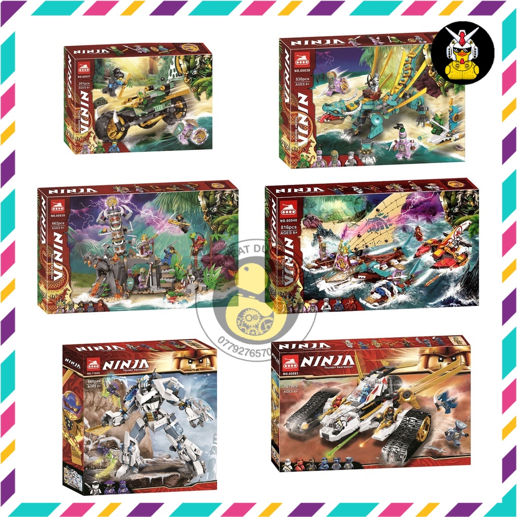 Đồ Chơi Lắp Ráp Mô Hình Ninjago Spy X Family Bela Lari The Island Thuỷ Chiến Đáy Đại Dương 60038 60039 60040 60080 60085