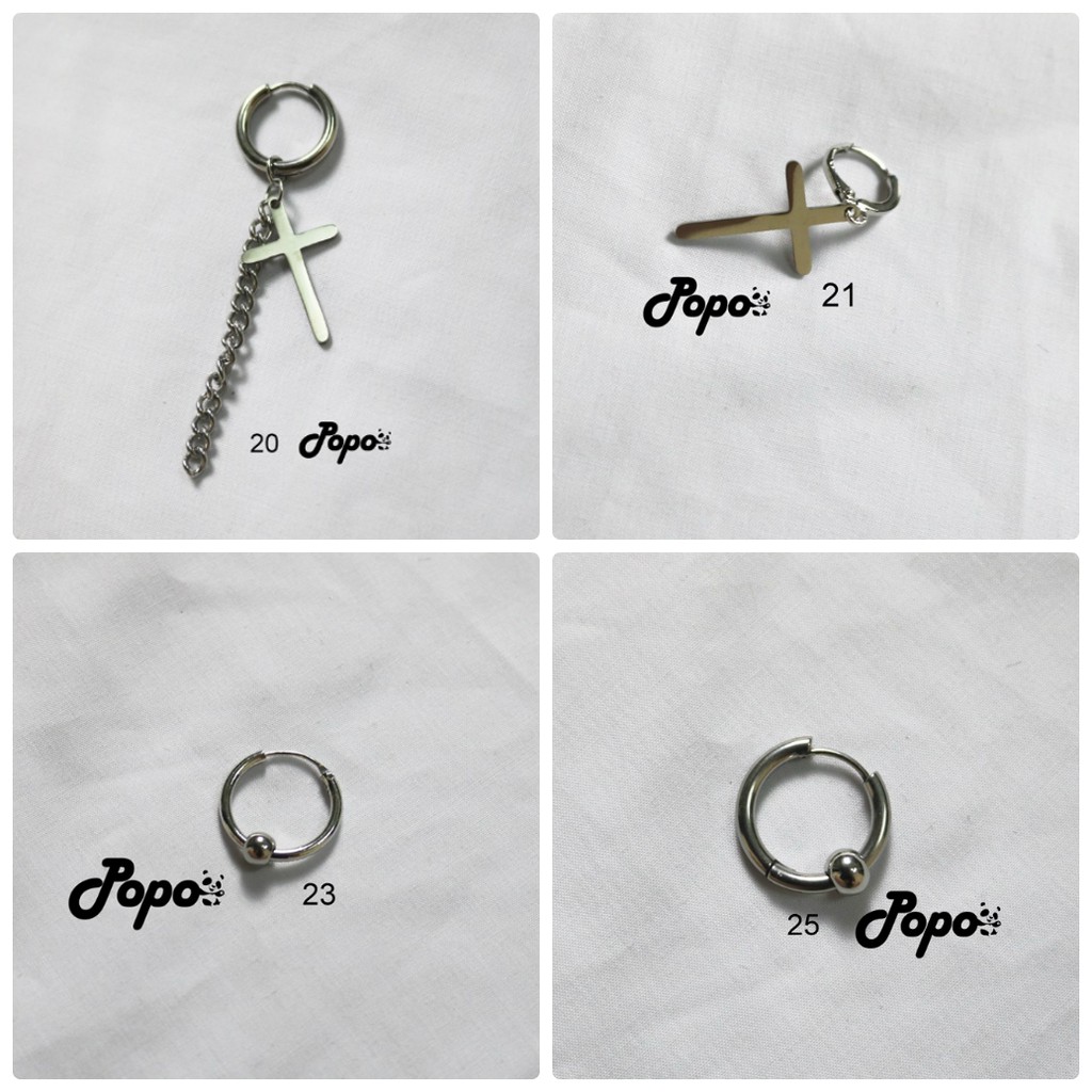 Khuyên tai KPOP BTS, BIGBANG, EXO, GDRAGON tổng hợp ( Mẫu 21-40)