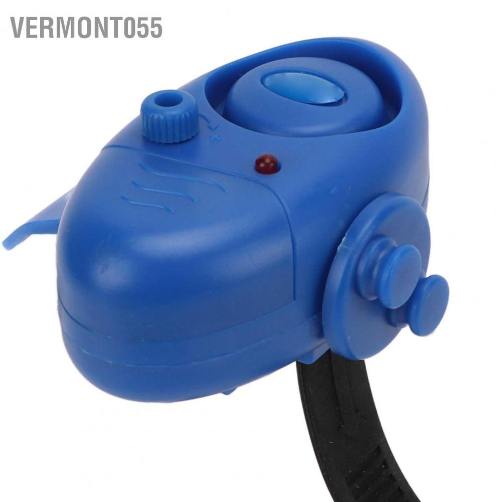 Vermont055 Vermont055 Cảnh báo Cắn cá Màu xanh da trời ABS Điện tử Chống mài mòn Cá LED Chỉ Âm thanh Dụng cụ Câu Phụ kiện