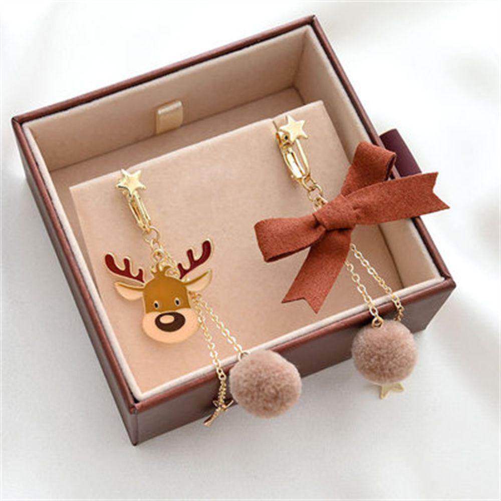 Bông Tai Thời Trang Hình Tuần Lộc &amp; Bướm Cho Nữ