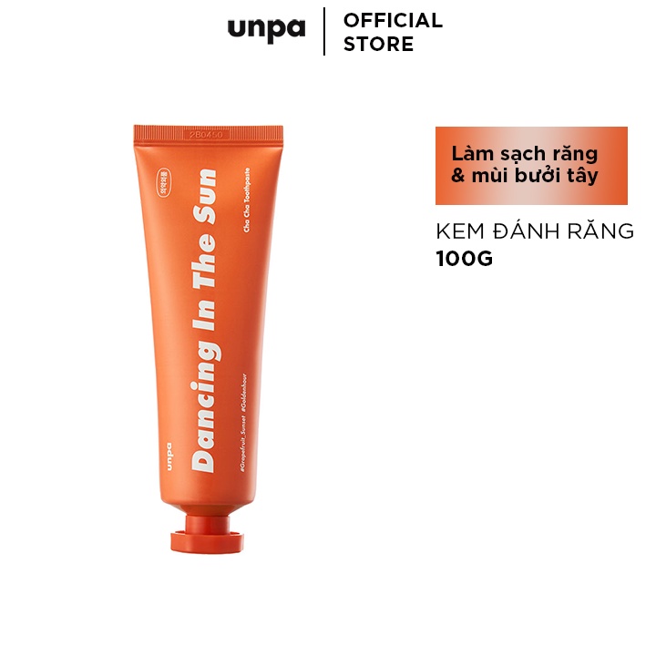 Kem Đánh Răng Unpa Cha Cha Grapefruit Toothpaste 100g