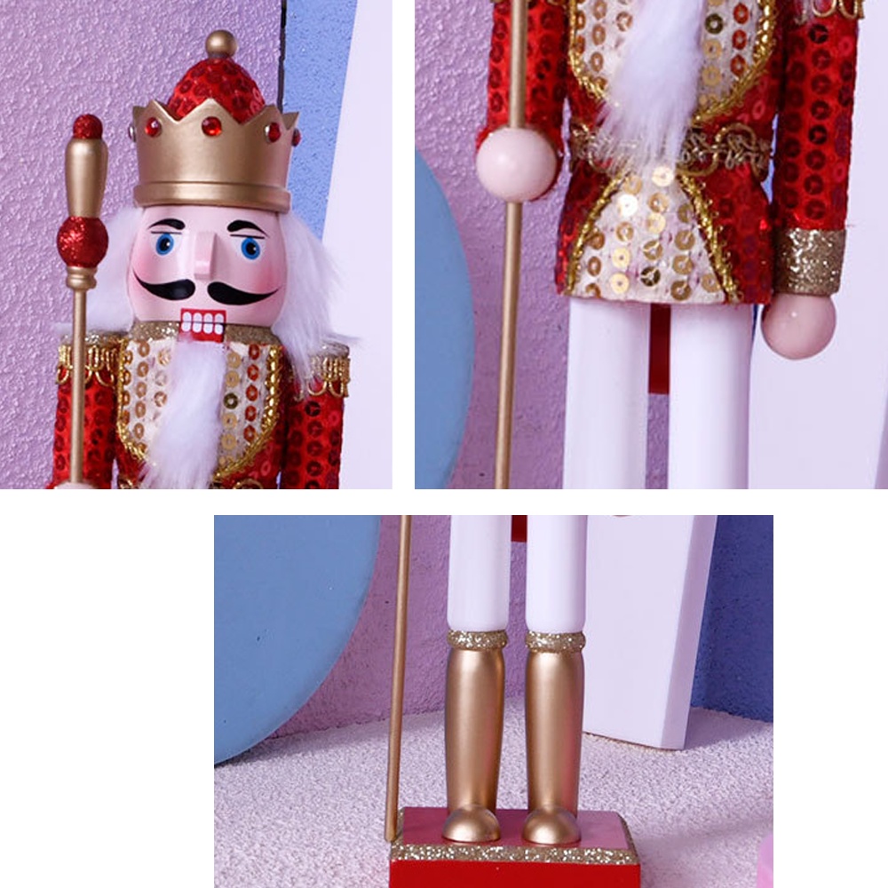 1 Mô Hình Búp Bê Lính Bằng Gỗ 30CM Trang Trí Nhà Cửa Nhân Dịp Năm Mới