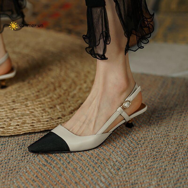 Giày Cao Gót Mũi Nhọn Phong Cách Mới 2022