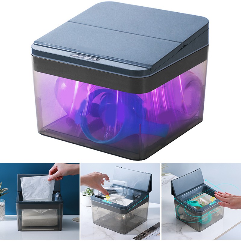 Hộp khử trùng tia UV có giá đỡ điện thoại di động tiện dụng