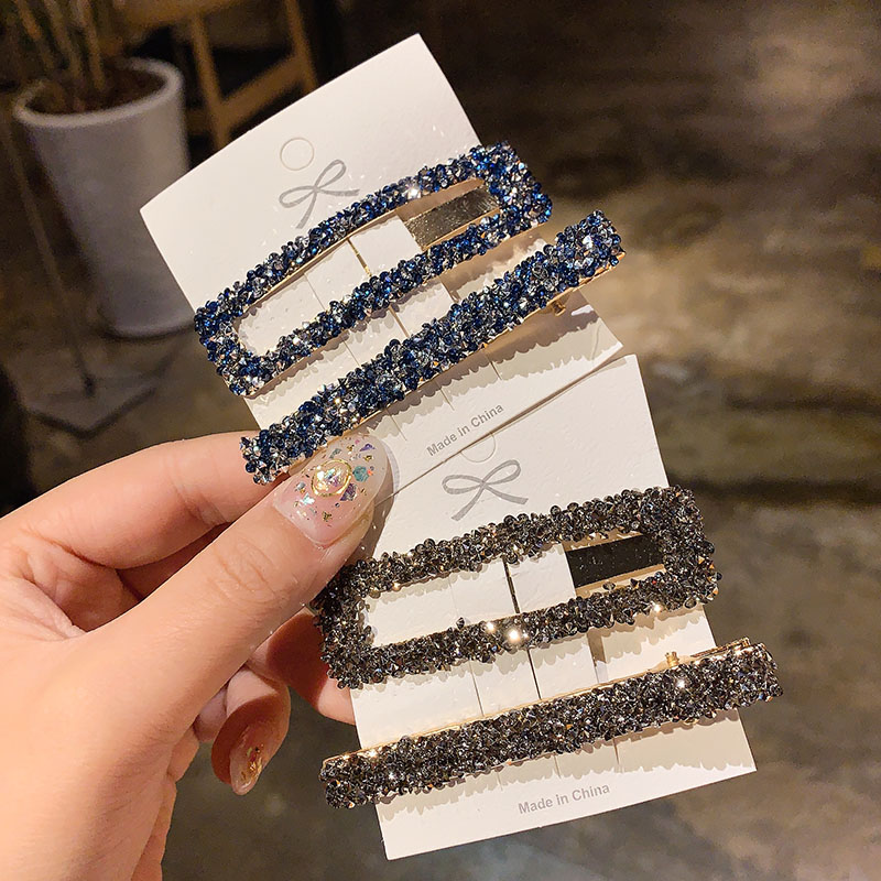 Kẹp tóc đính kim cương giả lấp lánh thanh lịch