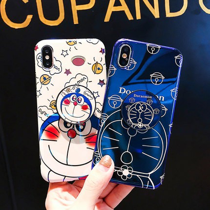 Ốp điện thoại kèm giá đỡ họa tiết Doraemon cho OPPO RENO3 A52 A92 A12 A31 A5 A9 2020 F11 PRO A37 A39 A3S A7 F1S F7 F9 A83 F1Plus F3 plus