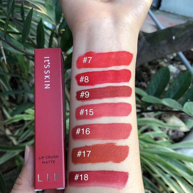 [Mua 3 cây tặng thêm 1 cây] Son kem Lì It’s Skin Life Color Lip Crush Matte